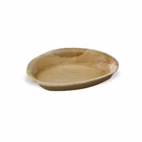 210bbaeg26 Packnwood 282552119202 - Egg Shaped Oval Palm Leaf Plates Disp