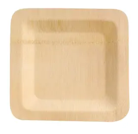 210bvner10sq Packnwood 282552141579 - Square Bamboo Plate Disposable Dinner