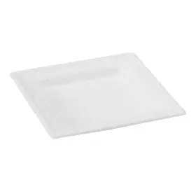 210apu2627 Packnwood 282552142774 210apu2627- Heavy-duty Biodegradable Square White Sugarcane Plates - Disposab