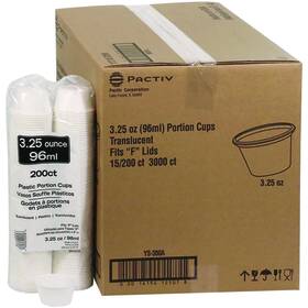 Ys300a Pactiv Evergreen Corporation 016194125078 Plastic Portion Cup 3.25 Oz Translucent 3000/carton