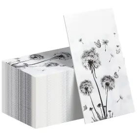 Jb-220729-d Pajean 100 Sheets Dandelion Guest Towels Disposable For 4.3 X 7.9 Inch