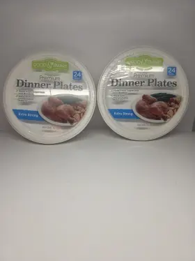 Pami 381416060155 Premium Paper 10 Inch Plates 24 Pcs 2 Pack Heavy-duty Disposable Dinner