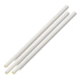 4800 Paper 313026520583 Unwrapped Straws 7 3/4 Inch X 1/4 White 4800/carton Bwkpprstrwuw