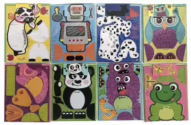 Paper Craft 840341551119 Cards For Kids Parties Stand Up Die Cut Set Of 8 Children S Crafts Animals Robot