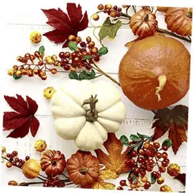 P196097c Paper Design Decorative Napkins Party Cocktail Pumpkin Decor Fall