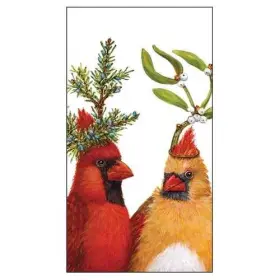 Paper Products Designs 021766171526 New 30 Pc Guest Towel Buffet Napkins Vicki Sawyer Holiday Party Birds