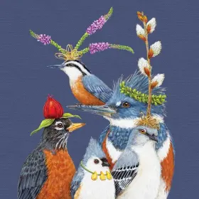 1252844 Paperproducts Design 021766236300 Beverage Napkin Vicki Sawyer Party Friends