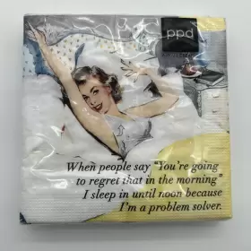 125002478 Paperproducts Design Paper Products Beverage Napkins Problem Solver - 1 Pack New