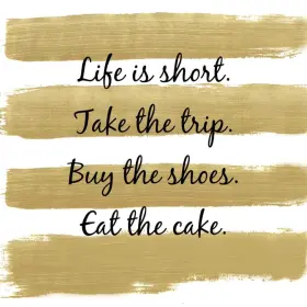 1252665 Paperproducts Design Beverage Napkins Life Is Short - 2 Packs