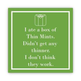 Paperproducts Design 77172 Beverage Napkins Thin Mints - 2 Packs 1253326