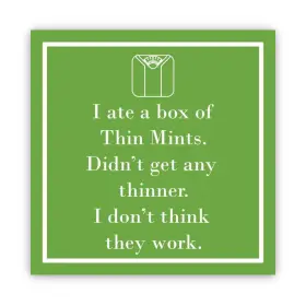 1253326 Paperproducts Design 77172 Beverage Napkins Thin Mints - 2 Packs