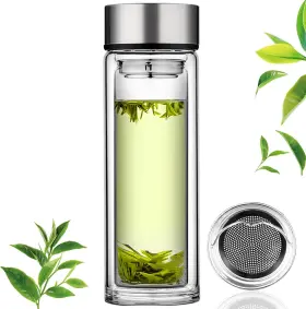 Paracity 791568767893 Glass Tea Infuser Bottle Flood Cup 12oz/350ml 12 Ounces Clear