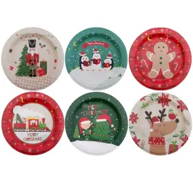 Ps-xmasplate2024-60 Partay Shenanigans Paper Plates - 60-count 8 Inch X Disposable Christmas Party Supply Dessert Pla