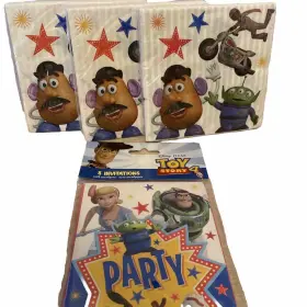 Party 011179797646 Toy Story 4 Birthday Invitations Cards 8 3 Napkins 16 Supplies