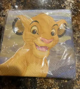 Party 076526306711 Lion King Vintage 1994 Simba Napkins New Never Opened 90s Birthday