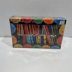 Party 099999557824 144 Umbrella Cocktail Sticks 4 Inch - Luau Tropical Outdoor House New Years
