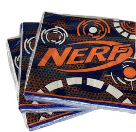 Party 13826386 Nerf Napkins - Birthday Supplies 5 Packs 80 Total