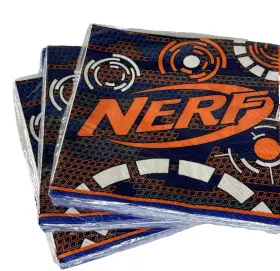 13826386 Party Nerf Napkins - Birthday Supplies 5 Packs 80 Total