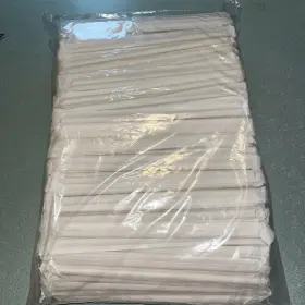 14158620 Party Tomnk Black Plastic Drinking Straws 500pcs 10.3 Inches