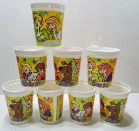 Party 192937101285 8 Scooby Doo Hallmark Birthday Plastic Cups 1998 Hanna Barbera 17 Oz