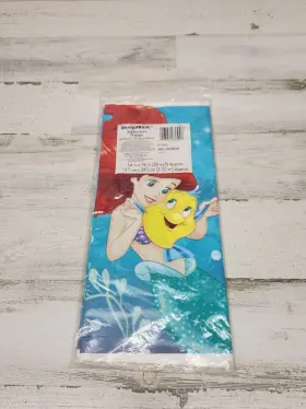 571620 Party Little Mermaid Ariel Dream Plastic Table Cover Birthday Supplies 1 Count