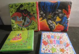 Party 726528157032 2 Birthday Napkins And Batman 2000-2001 Dc Comics