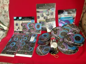 Party 763615934015 130 Piece 30th Birthday Supplies Plates Balloons Garlands Cups Decorations Party 763615934015 130 Piece 30th Birthday Supplies Plates Balloons Garlands Cups Decorations