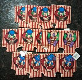 Party 886102916476 Carnevil Can Coozies Set Of 13. Halloween Carnival Circus Birthday