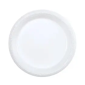 Party Dimensions 763615127004 White Round Plastic Appetizer 7 Inch 100 Pcs Plate