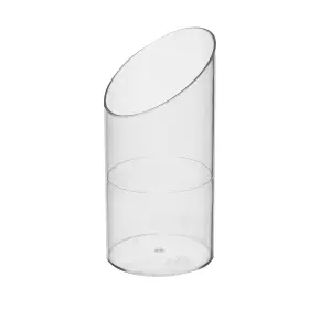 N216497 Party Essentials 695634994797 Mini Hard Plastic Angle Cups Clear Pack Of