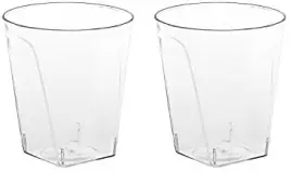 N208021 Party Essentials Hard Plastic 2 Oz. Square Shot 80-count Pack Of Clear
