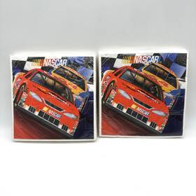 Party Express 1lun3180 2 Vintage 2000 Nascar Napkin Packs 3-ply Food Beverage Sealed Rare 6.5 Inch