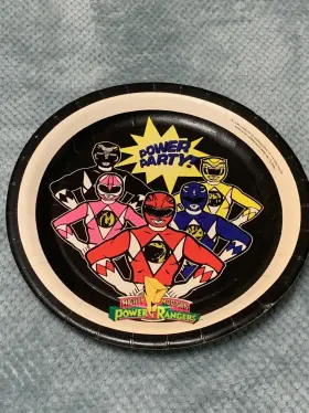 Party Express 726528004114 Vintage Mighty Morphin Power Rangers Plates New Sealed 1994 Hallmark - 8