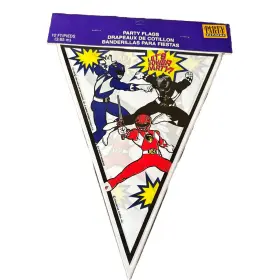 Party Express 726528017398 Mighty Morphin Power Rangers Flags 1994 Hallmark Vtg Saban