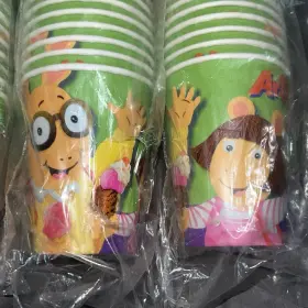 Party Express 726528092715 Vintage 1999 Arthur 144 - 9 Fl Oz Disposable Paper Cups New