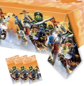 Ninjago3 Party 3 Pcs Ninjago Table Covers For Themed Decorations 54 Inch X 108