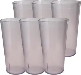 T06-12-clear Party Outlaw Clear Plastic Cup Tumblers 6 Pc 12oz 12 Ounce
