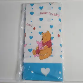 Tbl2001 Party Disney Winnie The Pooh Paper Table Cover For Birthday Size 54 Inch X 89.25 Vtg 2001
