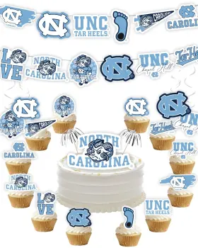 Partykandy 749565550642 North Carolina Party Supplies 42 Pieces University Of Gradua