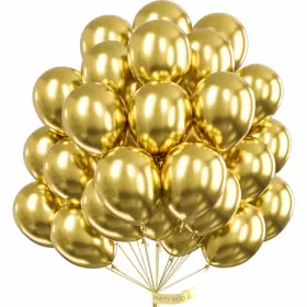 Partywoo 711100069588 Metallic Gold Balloons 50 Pcs 12 Inch Ba Partywoo 711100069588 Metallic Gold Balloons 50 Pcs 12 Inch Ba