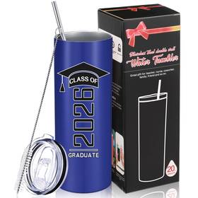 Patelai Hz-patelai-859362 Class Of 2026 Graduate Travel 20 Ounces Dark Blue Black And White