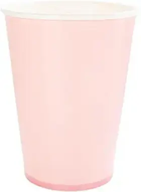 Pc5000704 Paw Decor Collection Baby Pink Disposable Paper Cups 8.5oz 50-pack Party
