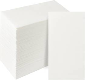 Peachicha 2040napkin100 Disposable Hand Towels 7.87 Inches X 15.75 White 100 Pcs