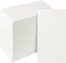 2040napkin100 Peachicha Disposable Hand Towels 7.87 Inches X 15.75 White 100 Pcs