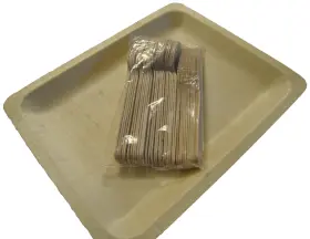 Perfect Stix 705020589466 Perfectware - 10 Inch Wooden Disposable Rectangular Plates With 6 Forks