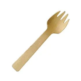 Perfect Stix 705020591124 Spork 100-100 Disposable Wooden 4 Inch Pack Of 100