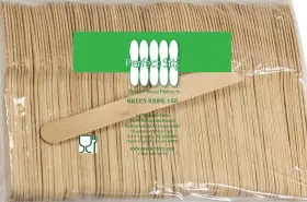 158250ct Perfect Stix 768855172586 Ps Wooden Knife 250ct Green Knive Disposable Knives Pack O