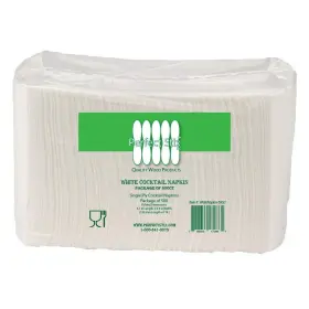 Perfect Stix 768855172661 1 Ply White Beverage Napkins Pack Of 500ct