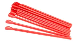 Perfect Stix 788581103722 Concession Spoon Straw Unwrapped 8 Inch Length Red Pack Of 300
