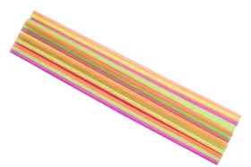 Perfect Stix 788581103807 20 Inch Neon Straws Assorted Colors Pack Of 100